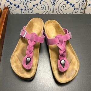Birkenstock Pink Braided Women's Sandals